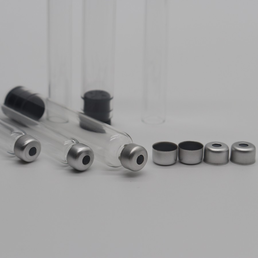 Glass Cartridge With Caps 