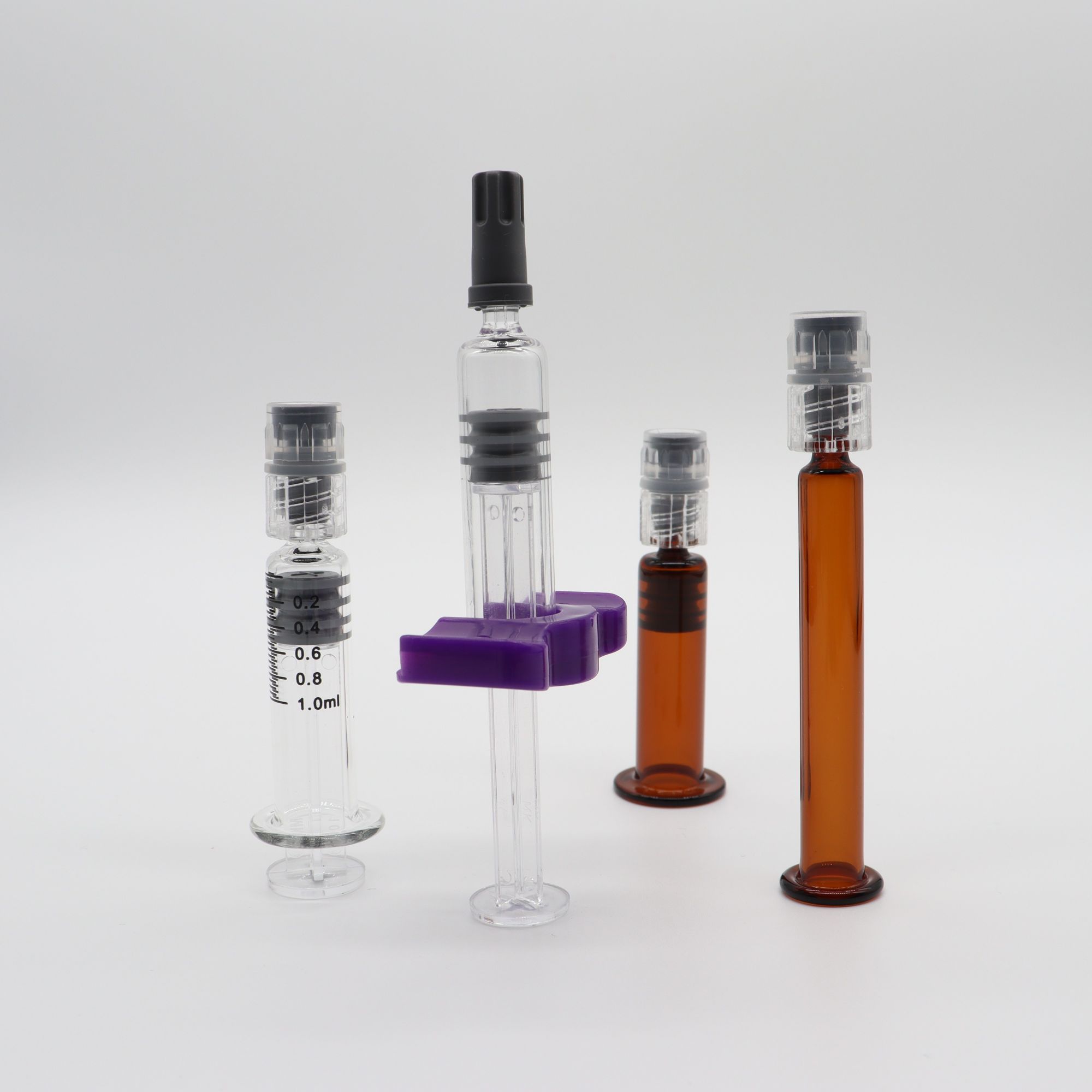 Glass barrel  with luer lock